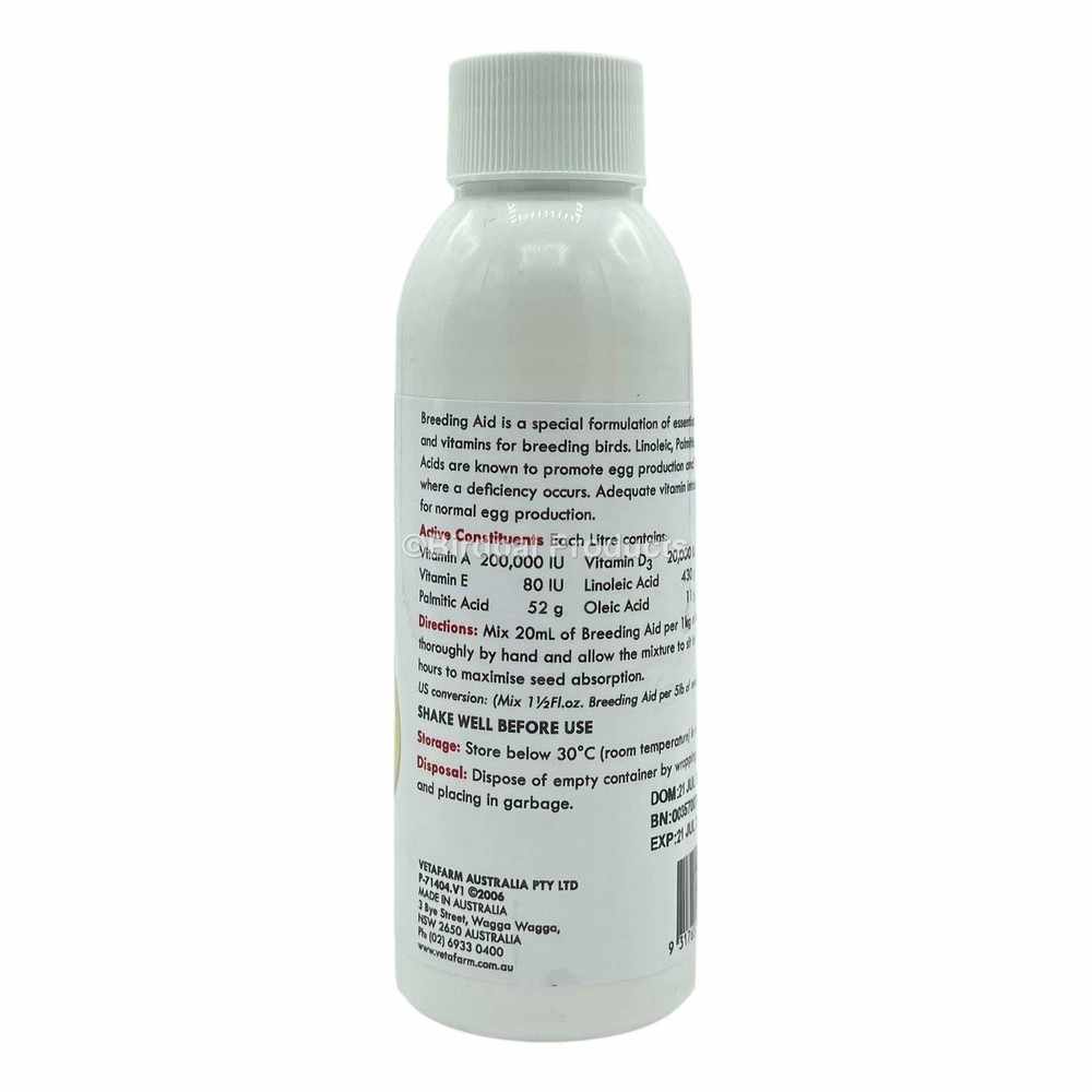 Breeding Aid Liquid for Birds - Enhances Egg Production During Breeding