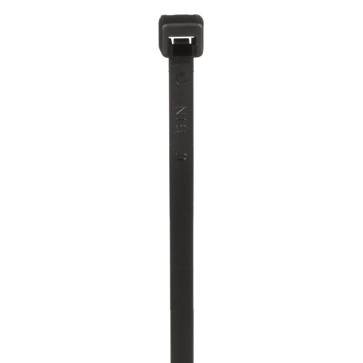 Panduit PLT2I-M0 Locking Cable Tie 8"L, Weather Resistant, Nylon 6.6, Black 1000