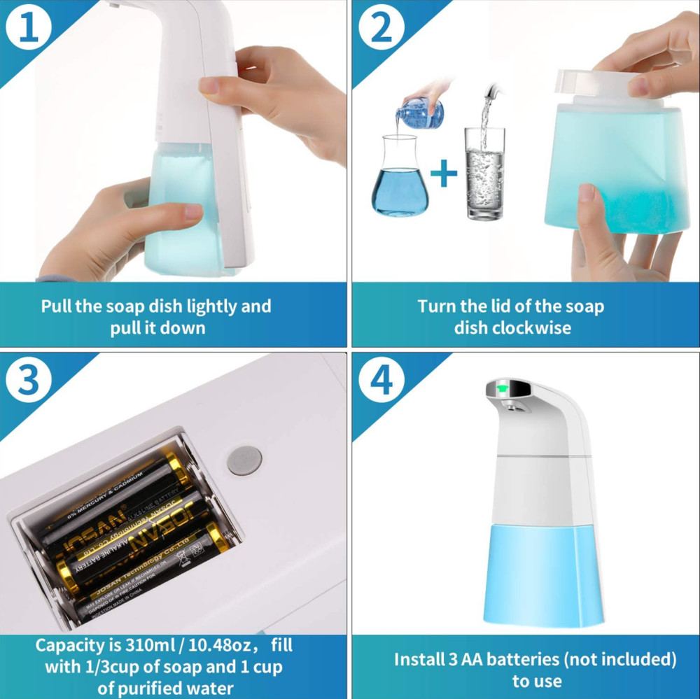Safex Auto Sensor Soap Dispenser - 310 ML (2 Pack)
