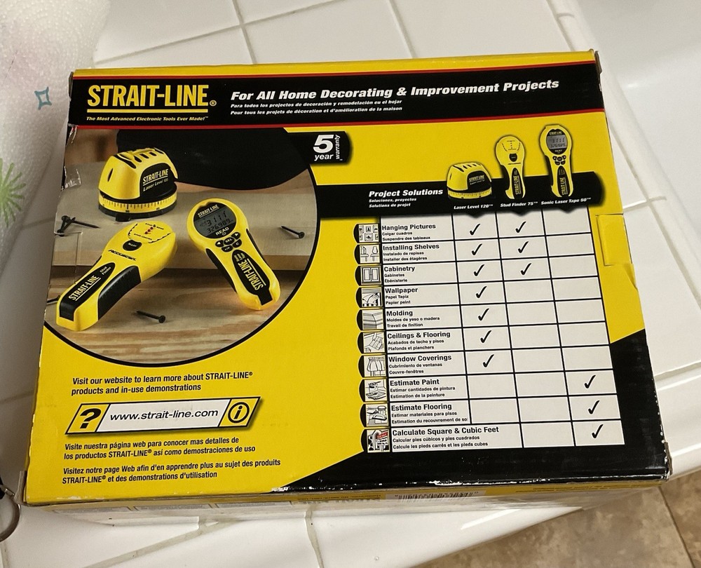 Straight-Line Laser Tool Set NIB