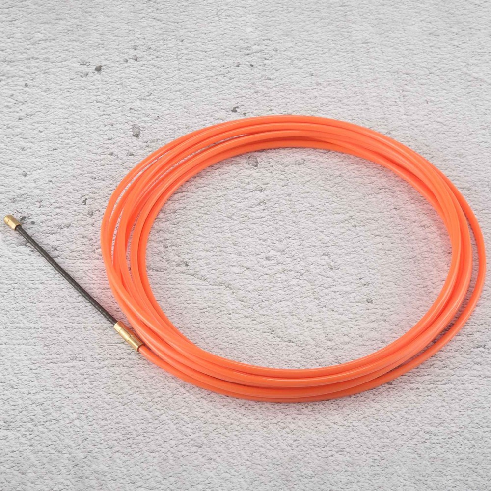 4Mm 5 Meter Orange Guide Device Nylon Electric Cable Push Pullers Duct7908