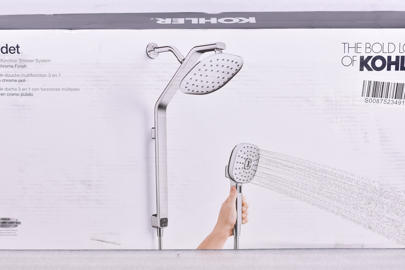 Kohler Windet Showing Rail Combo in Polished Chrome R27971-G-CP