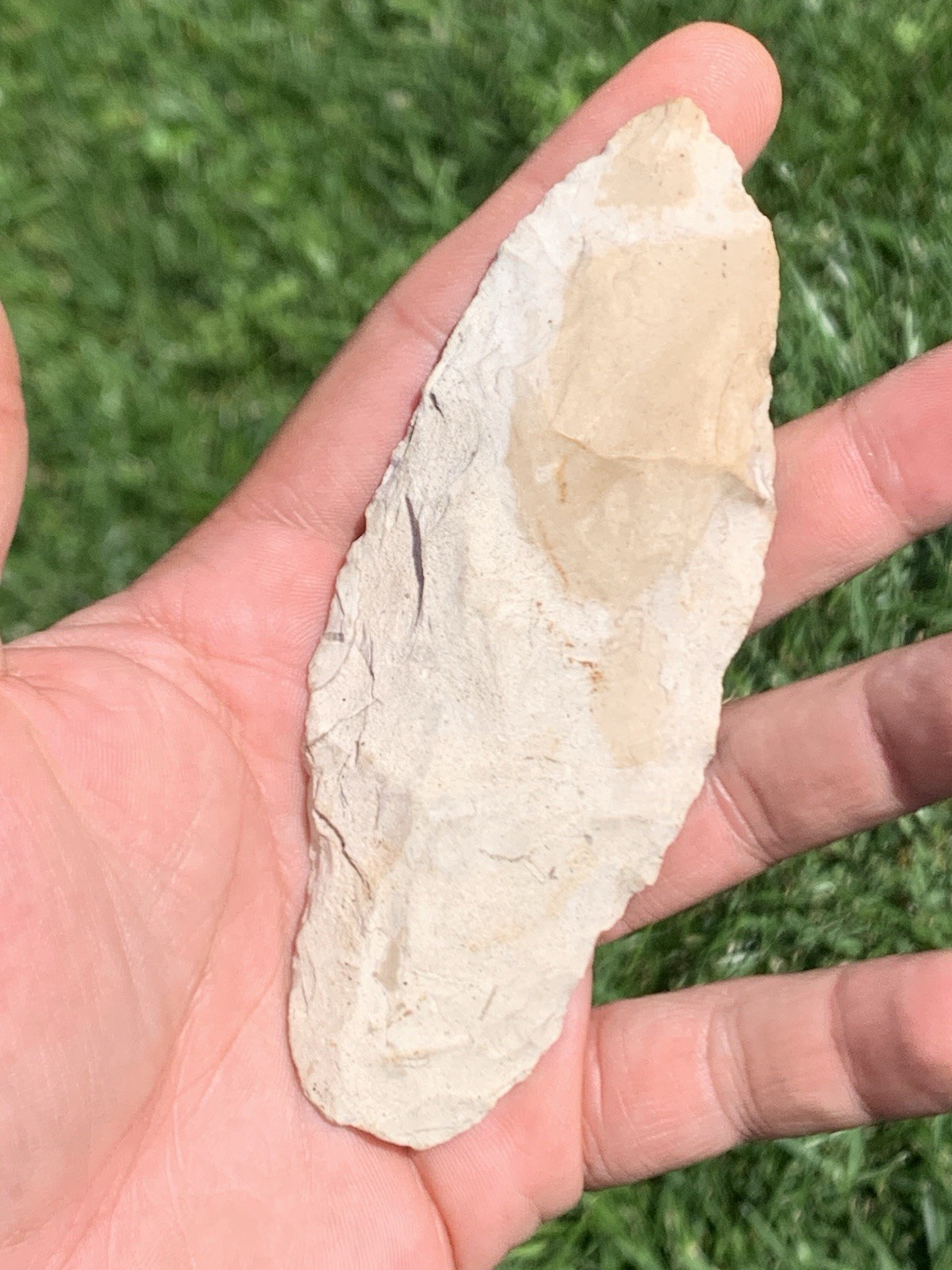 Authentic Archaic Digger Arrowhead 4 1/2 Inch Illinois Burlington Chert