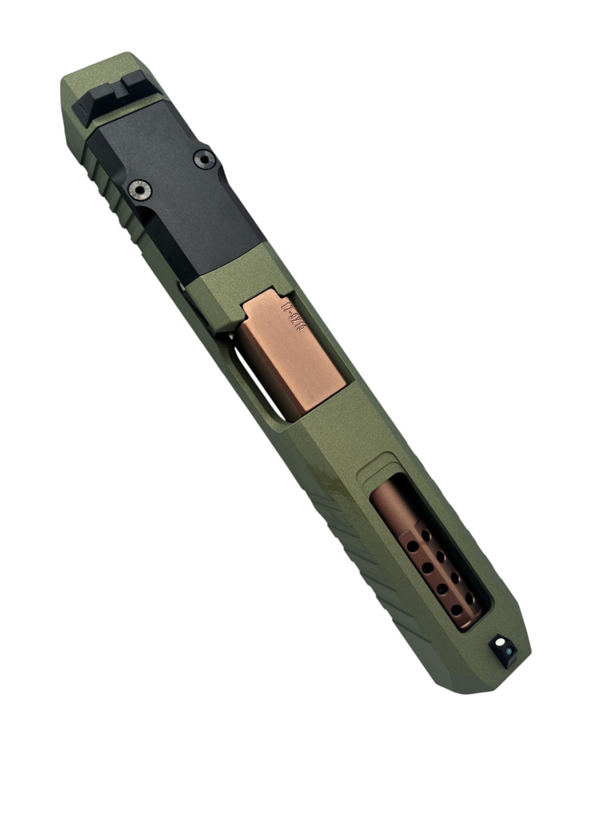 Turbo For G17 custom Slide Gen3NEW Cerakote Crocodile Complete W/ Copper Ported