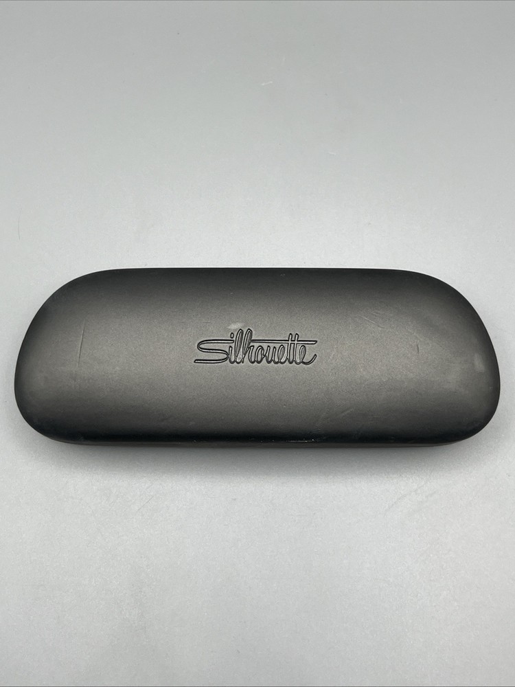 Silhouette Black Hard Clam Shell Eyeglasses Case