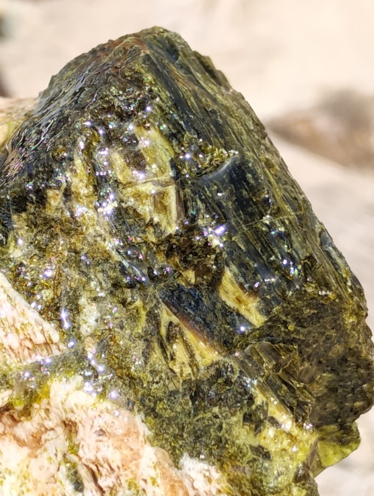Epidote Specimen Rough Specimen Crystalized