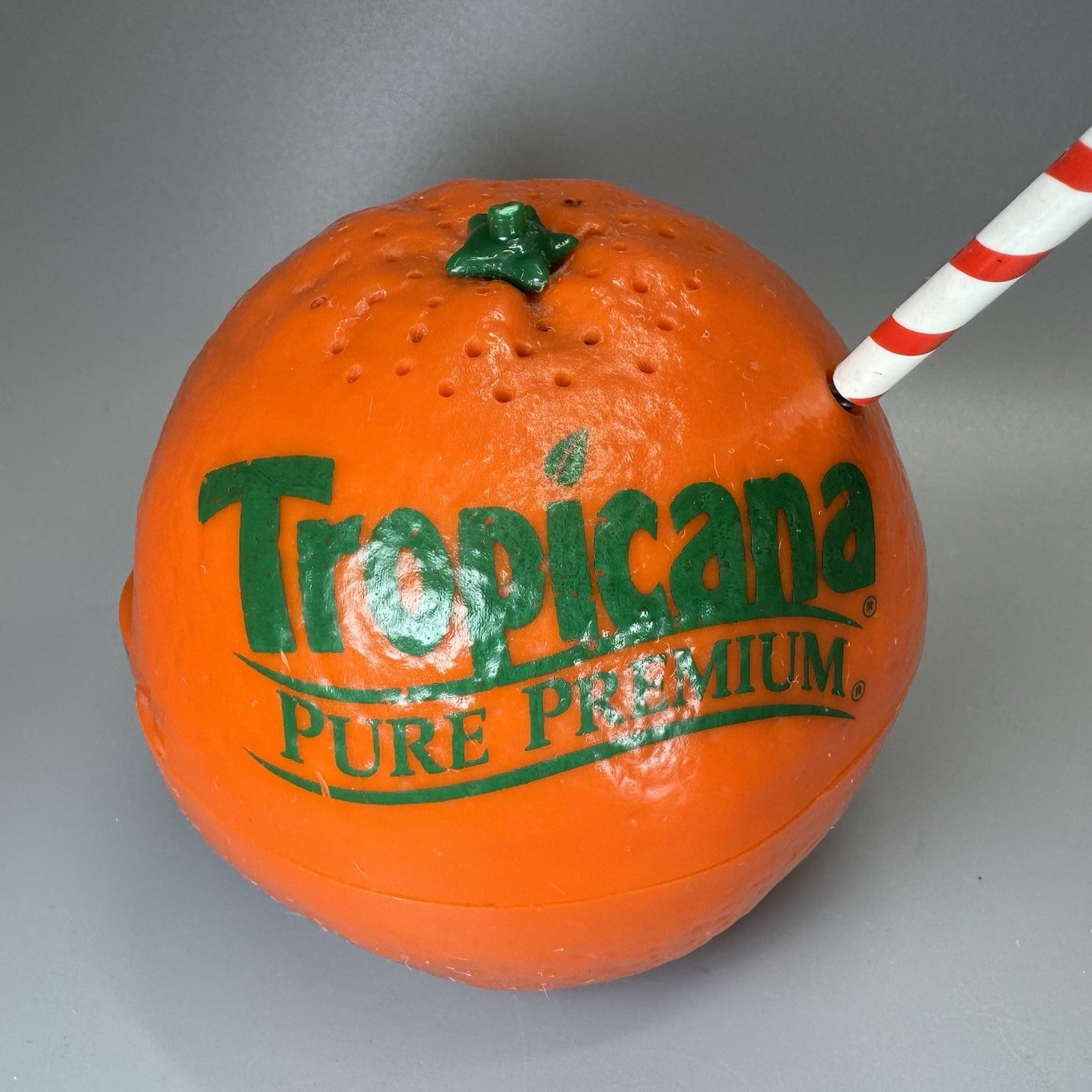 Vtg Tropicana Pure Premium Orange Radio AM/FM Straw Antenna 1980s 1990s NICE!