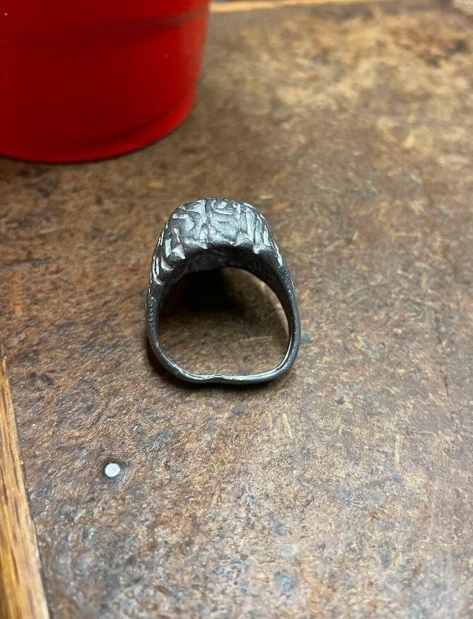 Beard & Moustache Face Ring - Size: 9 (NOS)