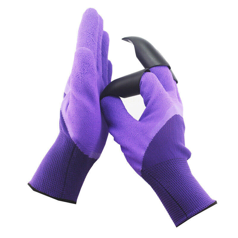 Gardening Digging Planting Pruning Tools Lawn Care 4 Claws Garden Genie Gloves