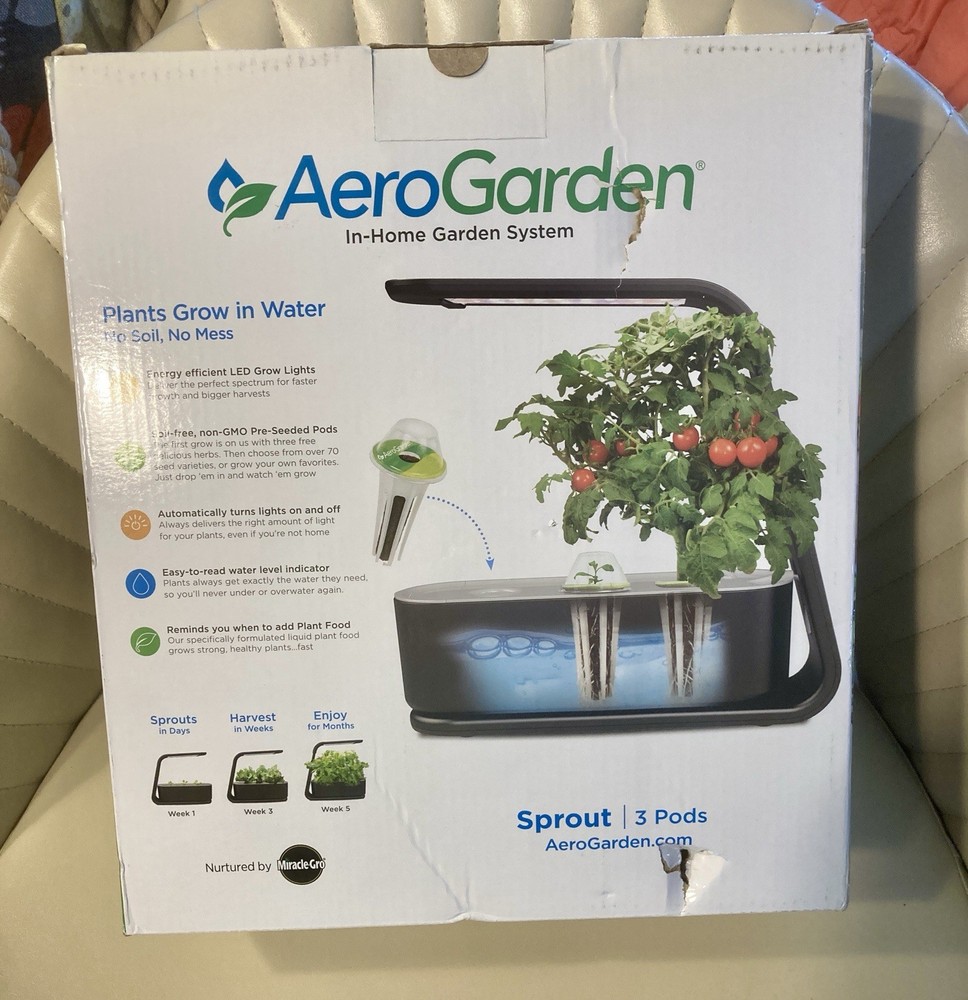 AeroGarden Sprout Black