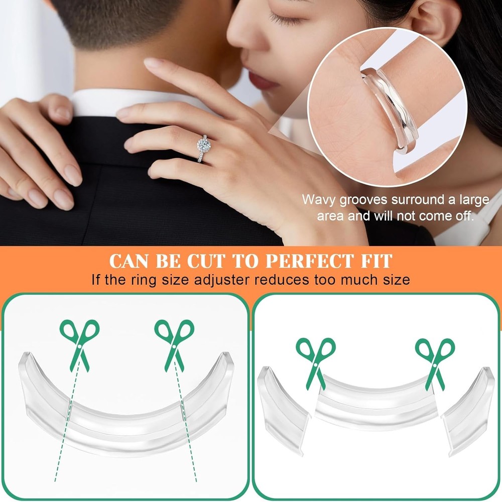 Coopache Ring Sizer Adjuster for Loose Rings, 14 Pack 14 Sizes Guards,...