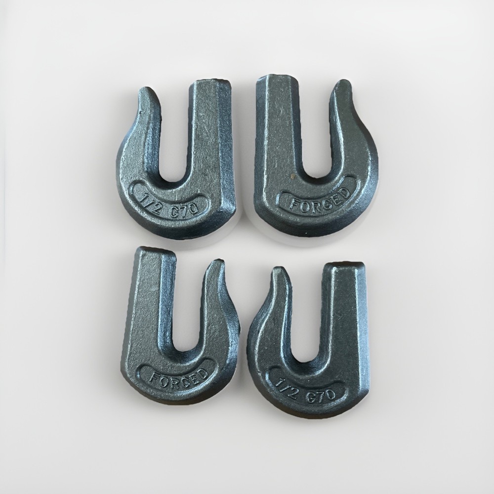 4Pcs FORGED Weld-On Grab Chain Hook 1/2” Tow Hooks