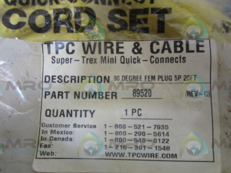 TPC 89520 CABLE NSMP