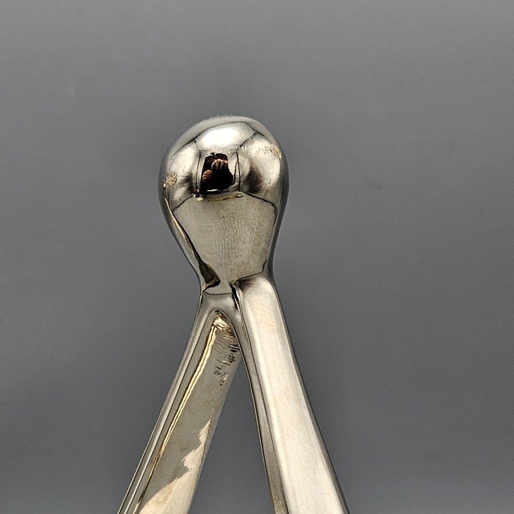 Pair Ben Seibel Style Chrome Stirrup Bookends