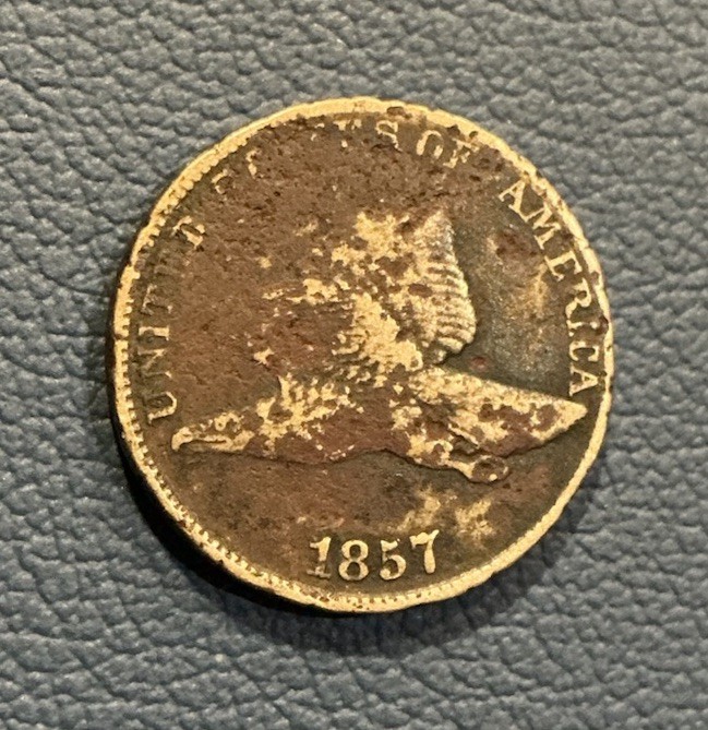 1857 Flying Eagle Cent - Copper Cent - Early U.S Coin