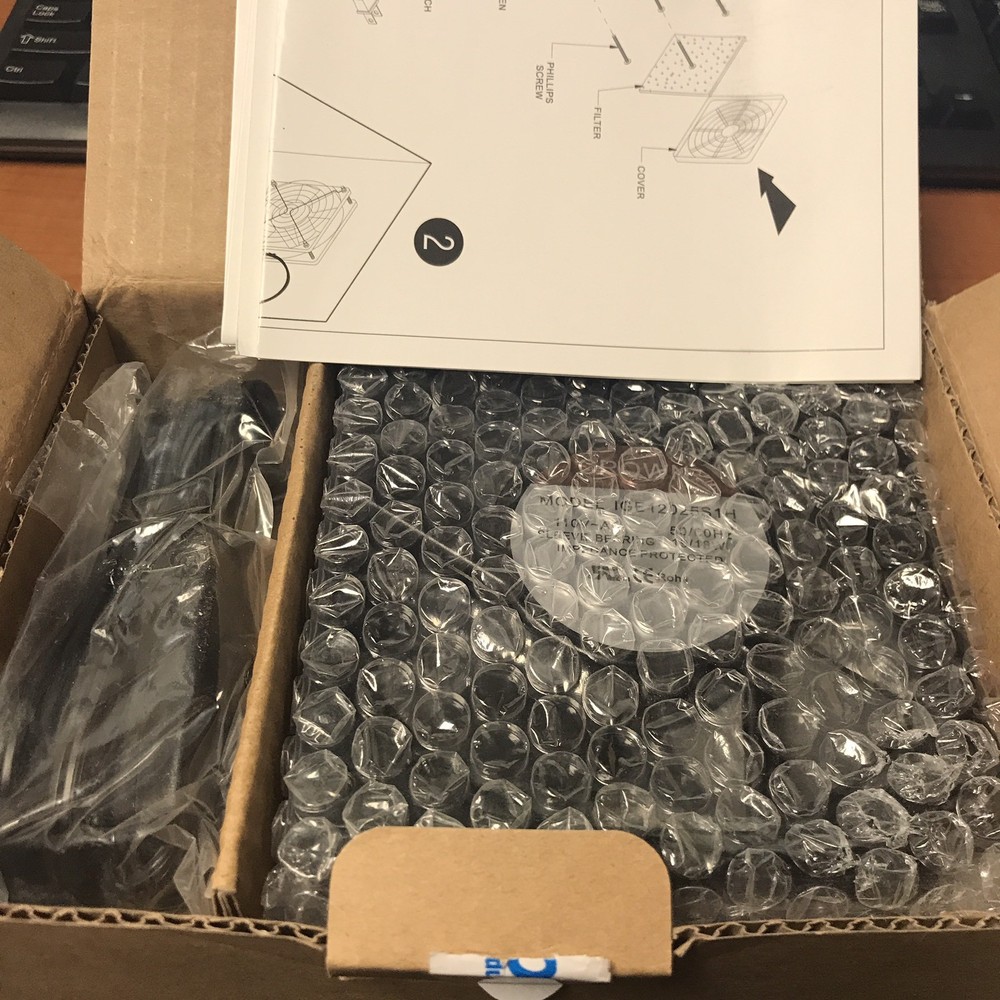 NEW AC Fan Kit For Computer Security Cabinet