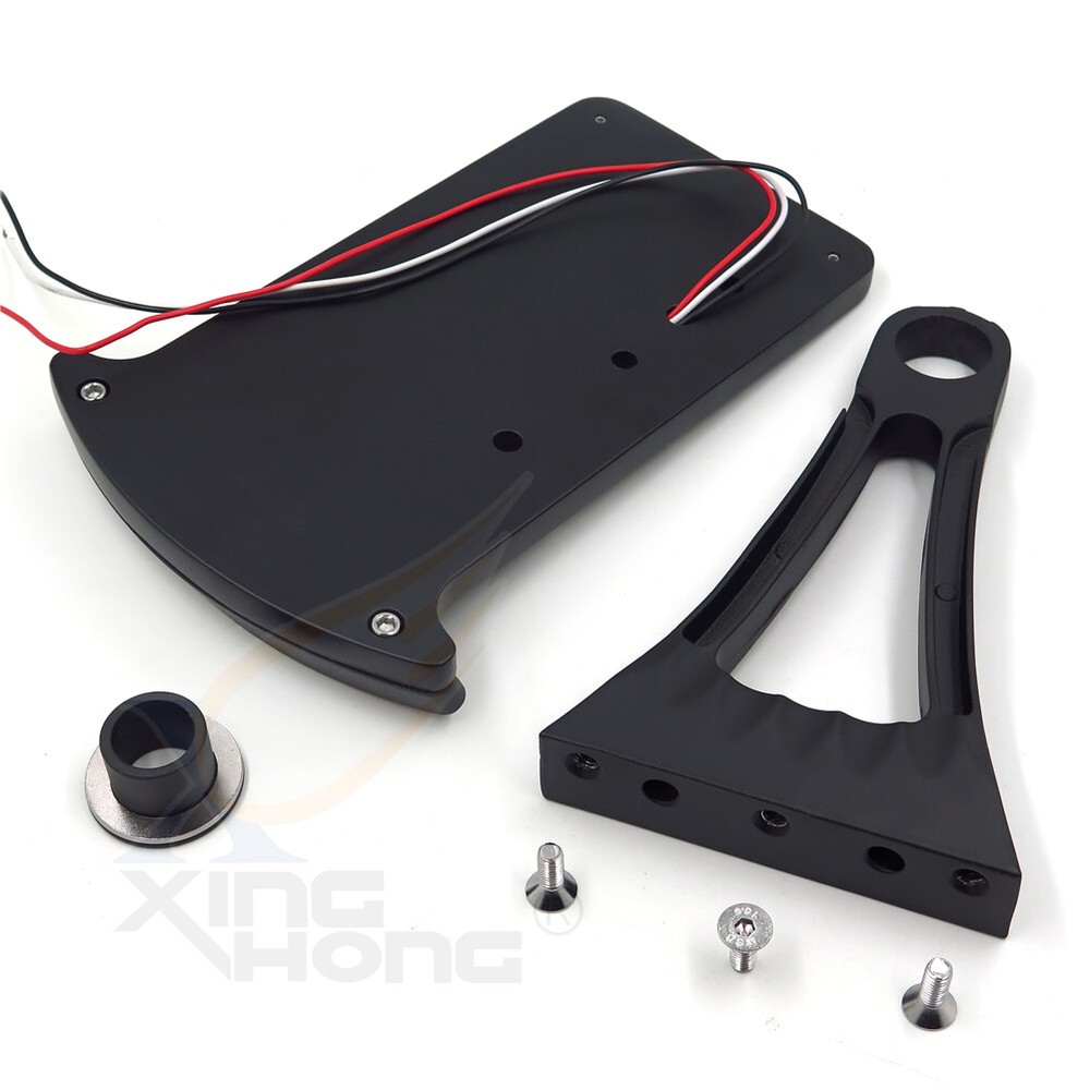 License Plate Assembly LED Tail Brake Light to Side Mounted Verticle Motorcycle