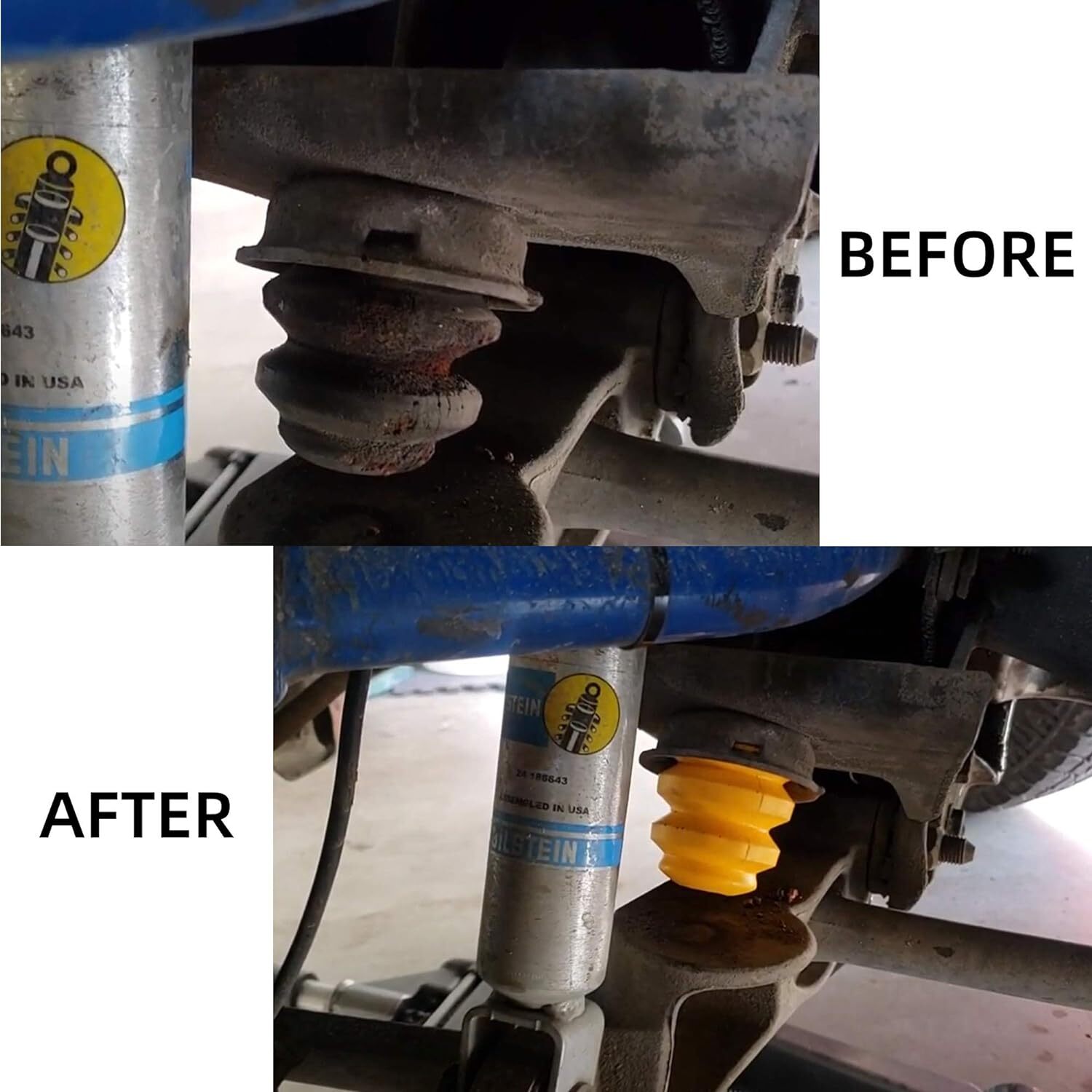 REAR FRAME LEAF SPRING BUMPER BUMP STOP For 99-06 SILVERADO 1500 HD 2*