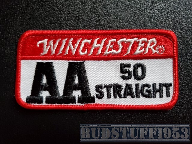 Winchester AA 50 Straight - 4"x2" Patch - New