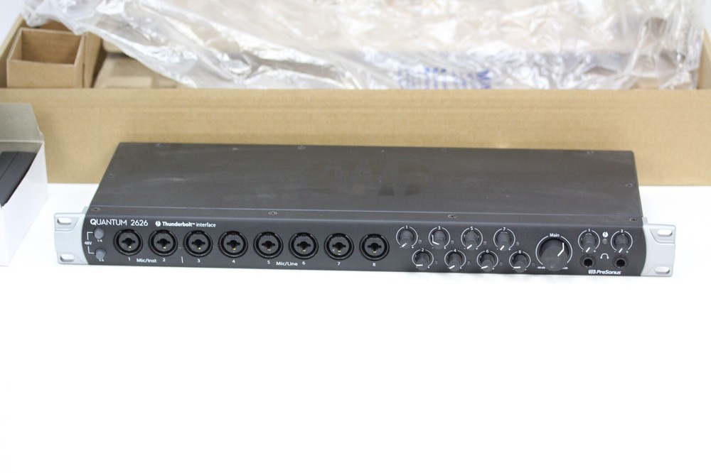 PreSonus Quantum 2626 Thunderbolt 3 Audio Interface open box w/ power supply