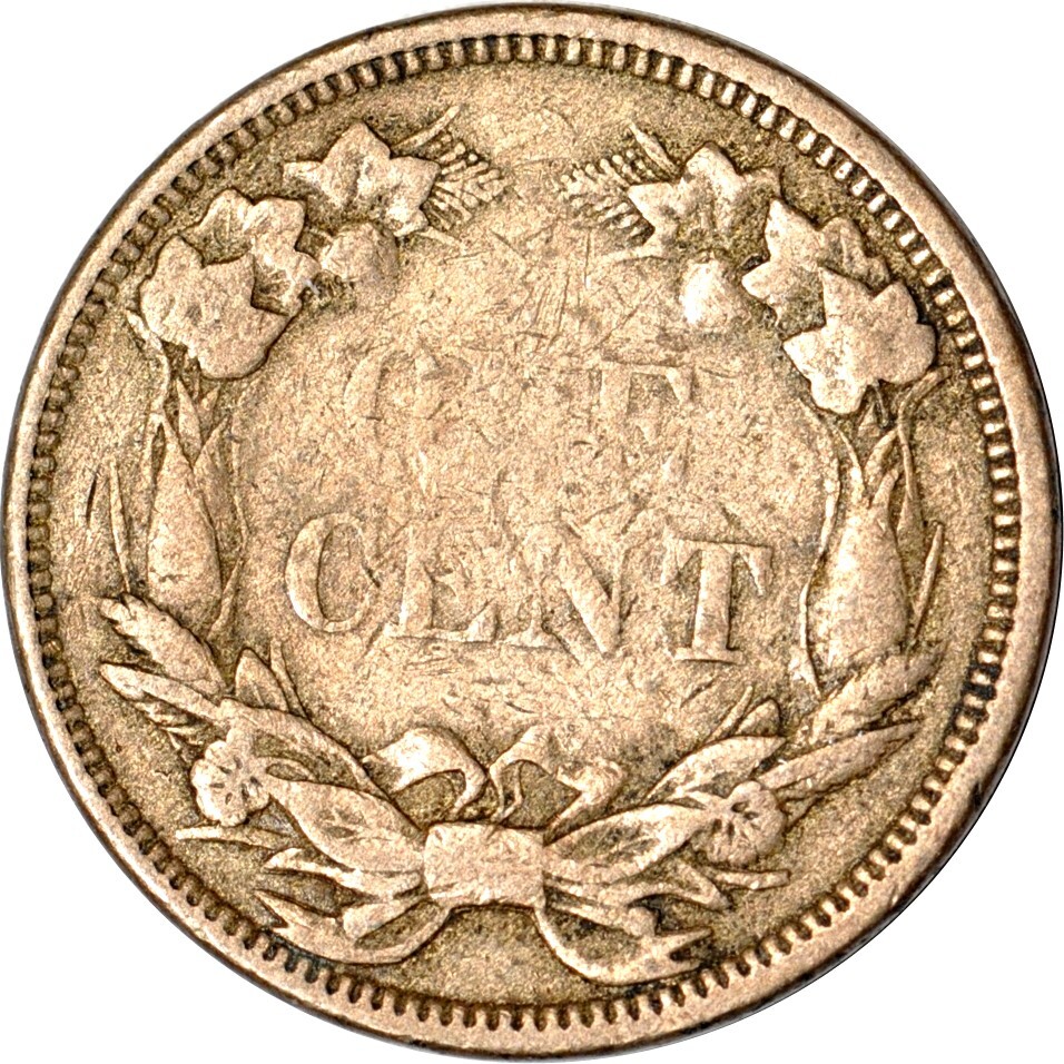 1858 1C Small Letters Flying Eagle Cent VF/Fine