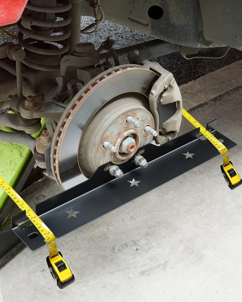 Wheel Alignment Tool with Hanging Holes, Stainless Steel Toe Alignment Tool P...