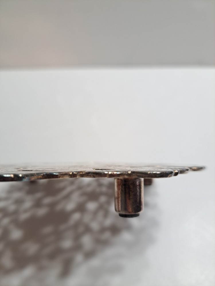 Vintage Silver-plated Trivet Made By The Sheffield Silver Co.