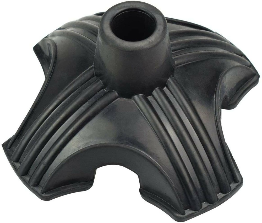 Universal Self Standing Quadruple Cane Tip-Walking Stick Base