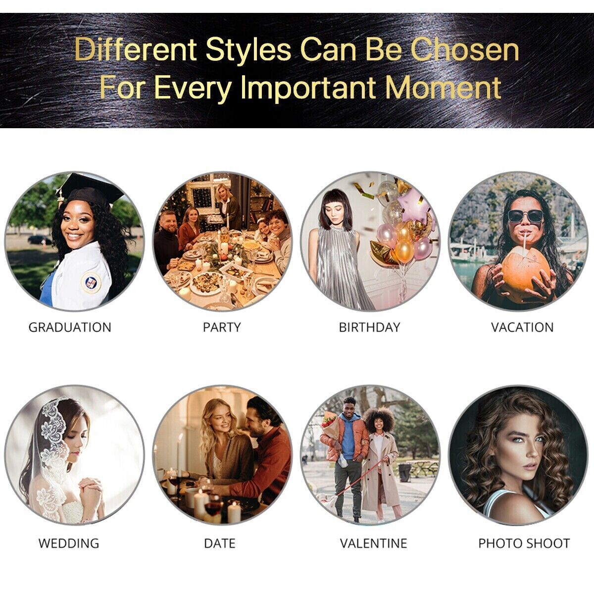 Long Straight Black Wig Synthetic Natural Long Black Full Wigs for Women 26in US