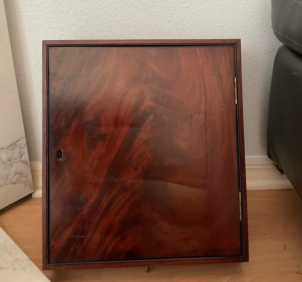 Antique Mahogany Valet Key Box