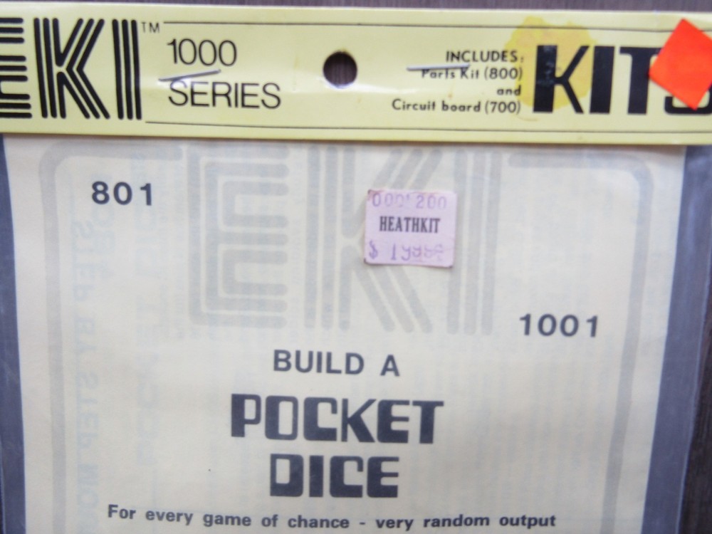 Eki/HEATHKIT STORE Project Kit -BUILD a POCKET DICE - NOS IN PACKAGE