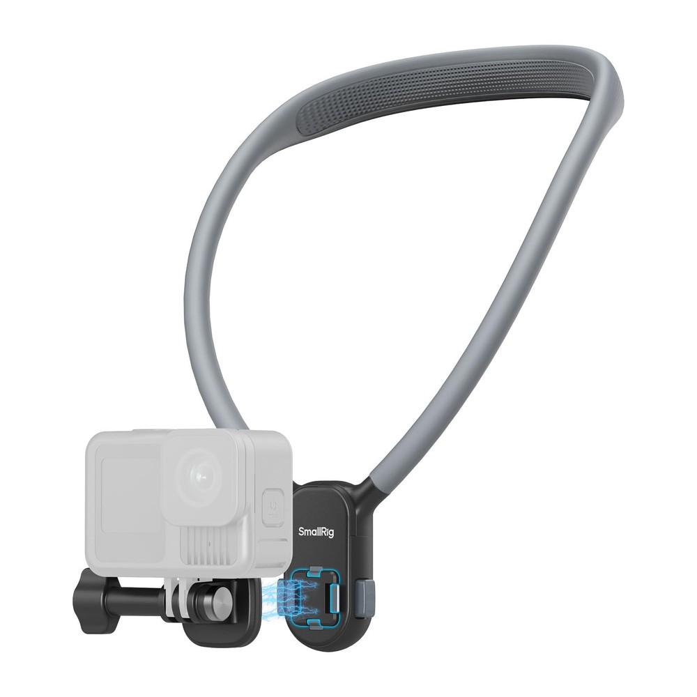 SMALLRIG Magnetic Neck Mount for Action Camera, Quick Release One-Click black