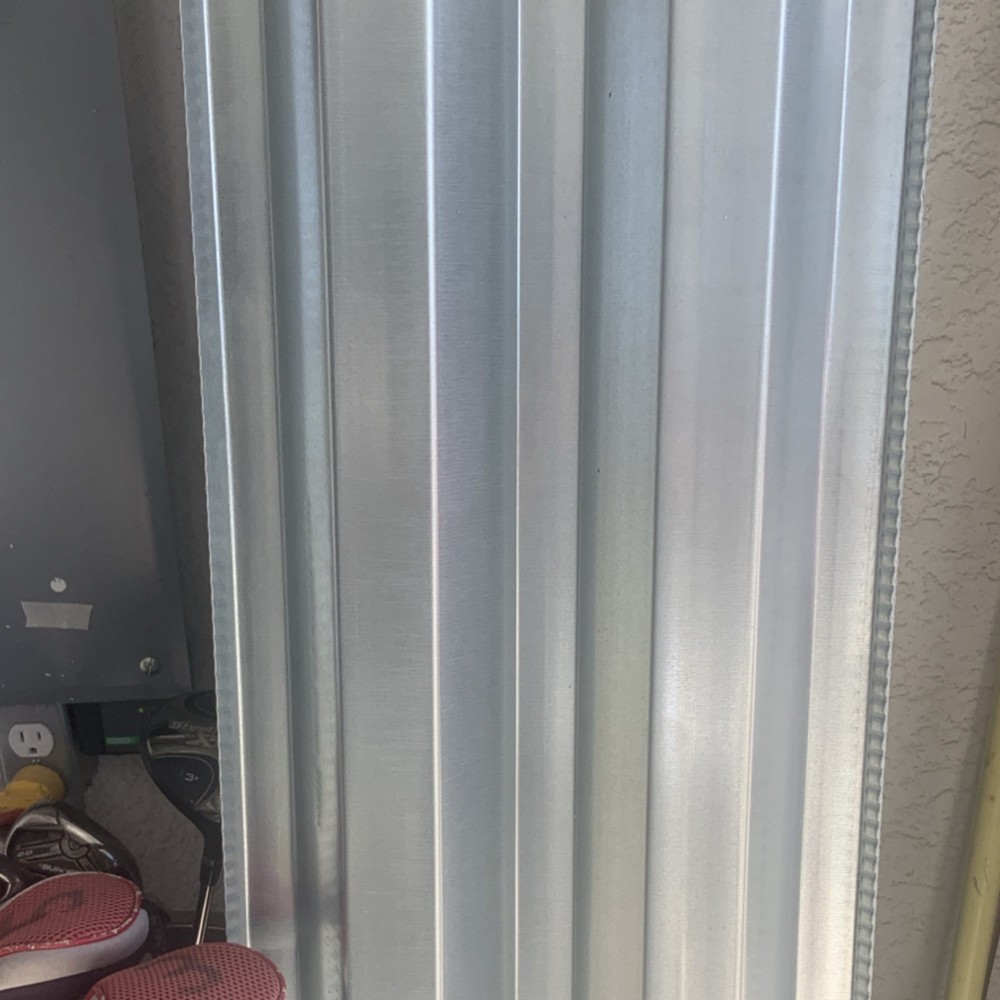 Silver Aluminum Solid Panel Window Shutter with Anti-Burglary Protection