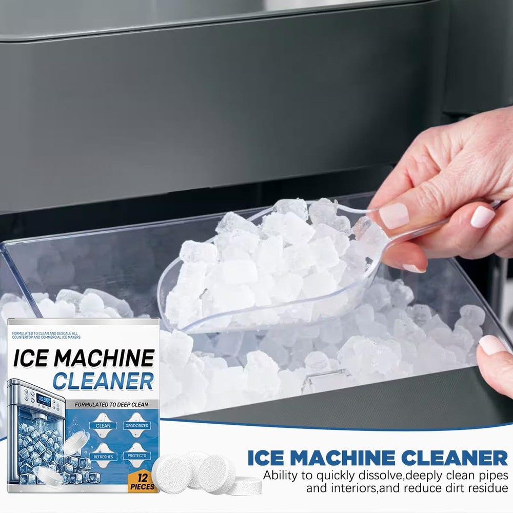 Ice Machine Cleaner Maker Descaler - 24 Clean Tablets for Machine,...