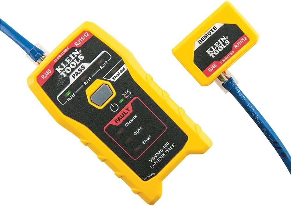 LED Cable Tester with Fast Response for Open, Short, and Miswired Cables