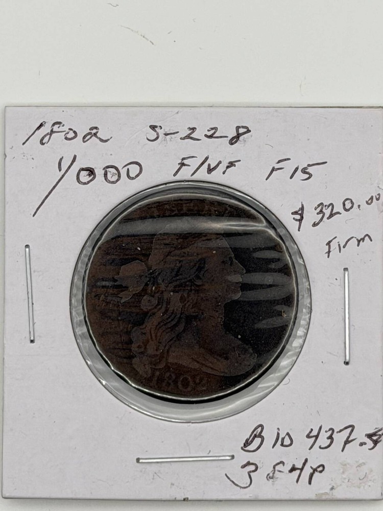 1802 Large Cents Draped Bust