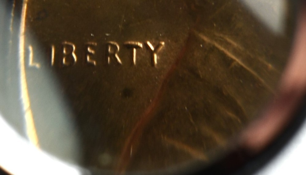 1972 D Lincoln Memorial Penny with Errors High Mint State Red