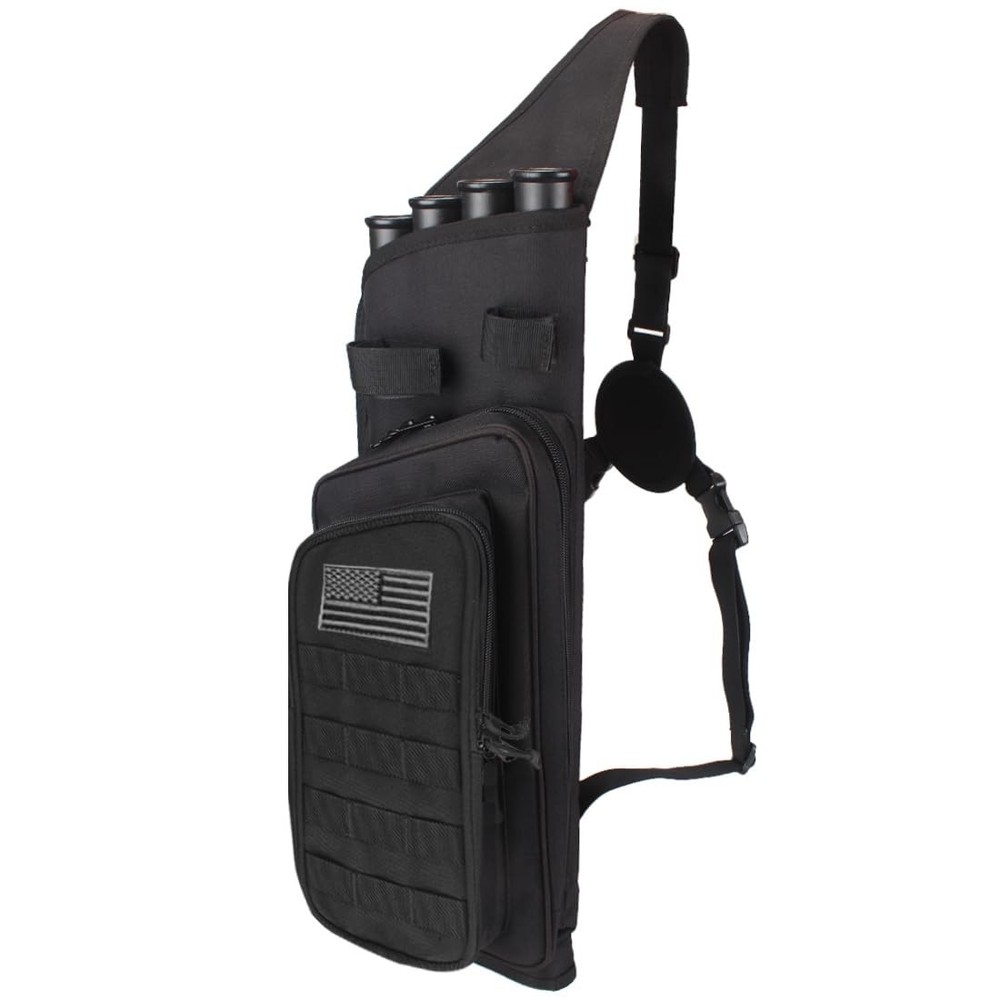New Best KRATARC Multi-function 4-Tubes Back Arrow Quiver Shoulder Hanged Target