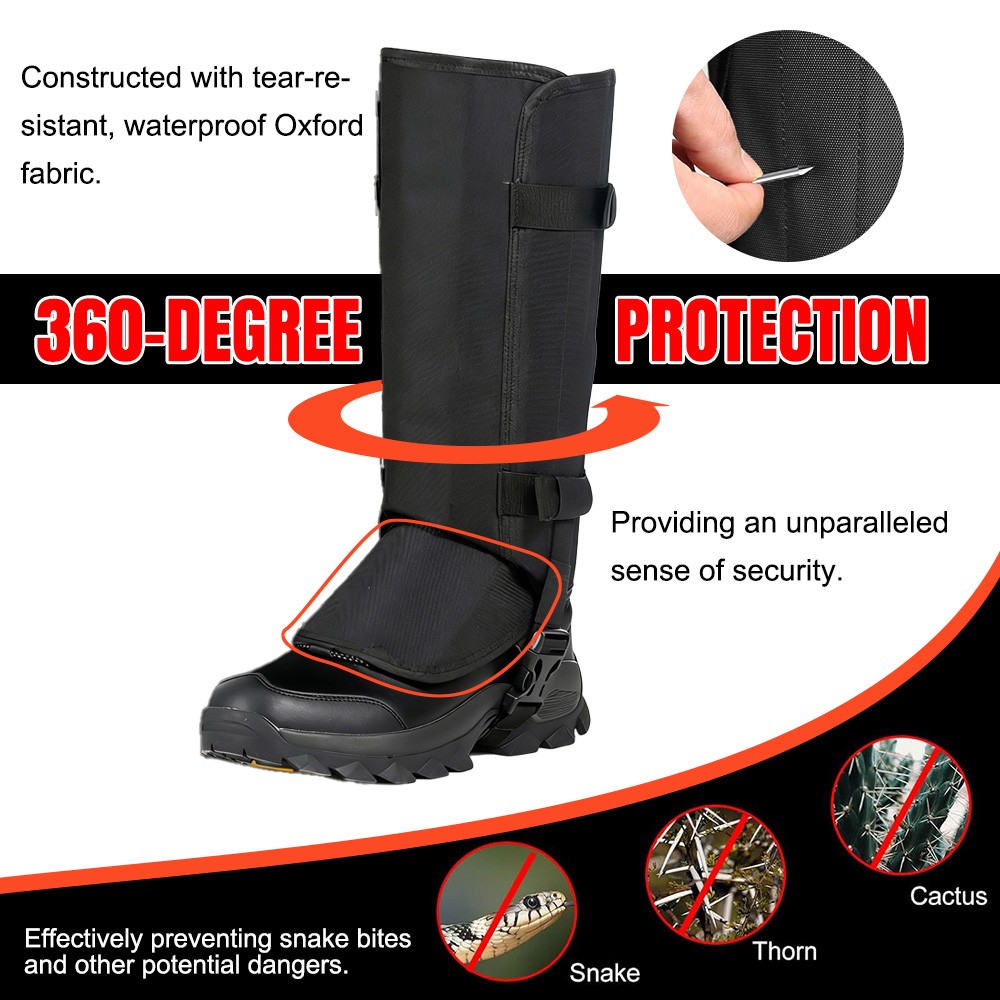 Men's Snake Bite-Proof Guards Gaiters Outdoor Lower Legs Armor Cover Protector