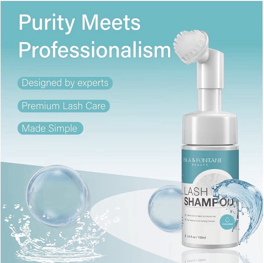 ISLA & FONTANE Lash Shampoo Kit, Unscented