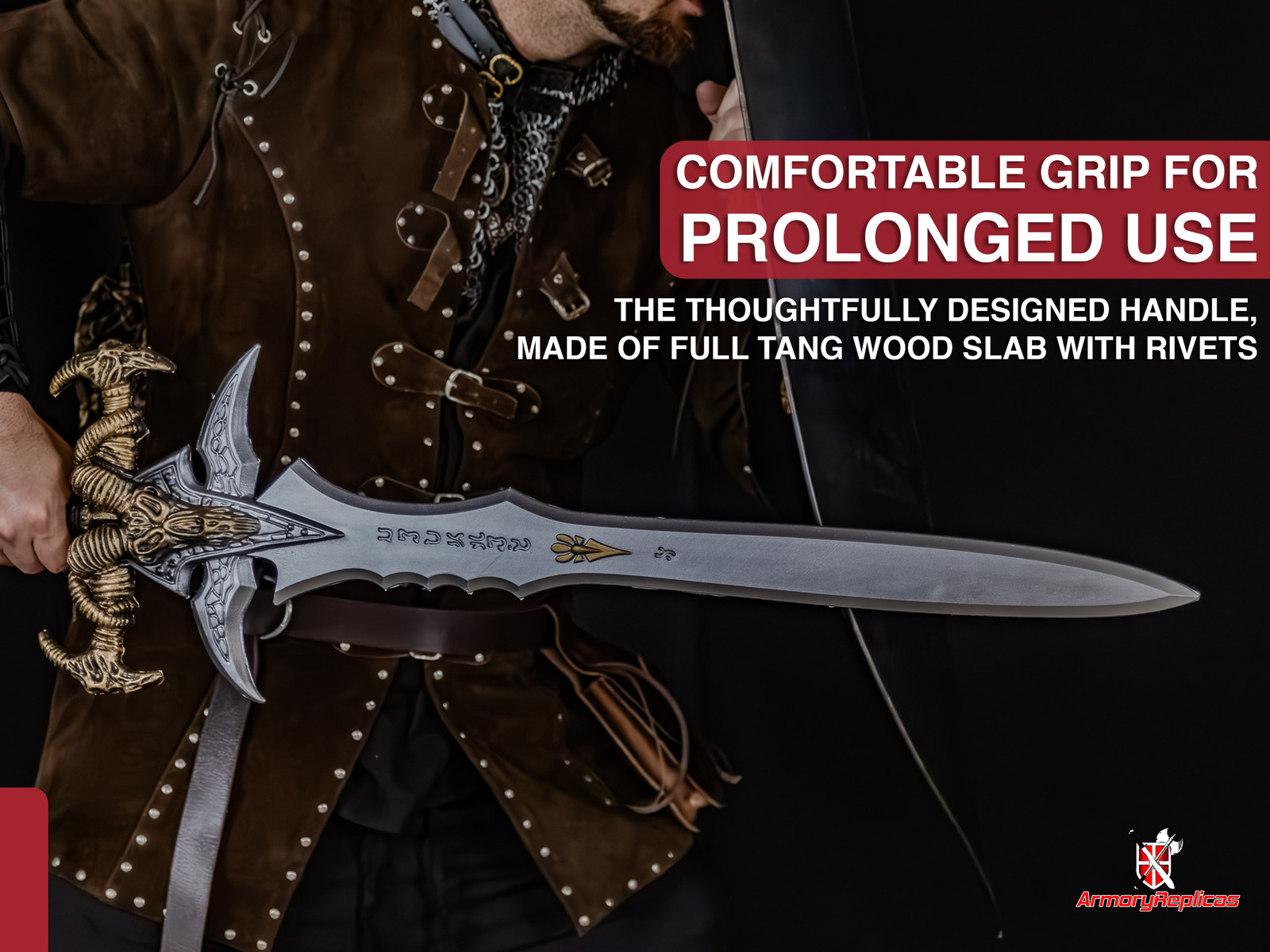 39" Frozen Throne Frost Runeblade Foam Sword: Lich King Cosplay Prop LARP Weapon