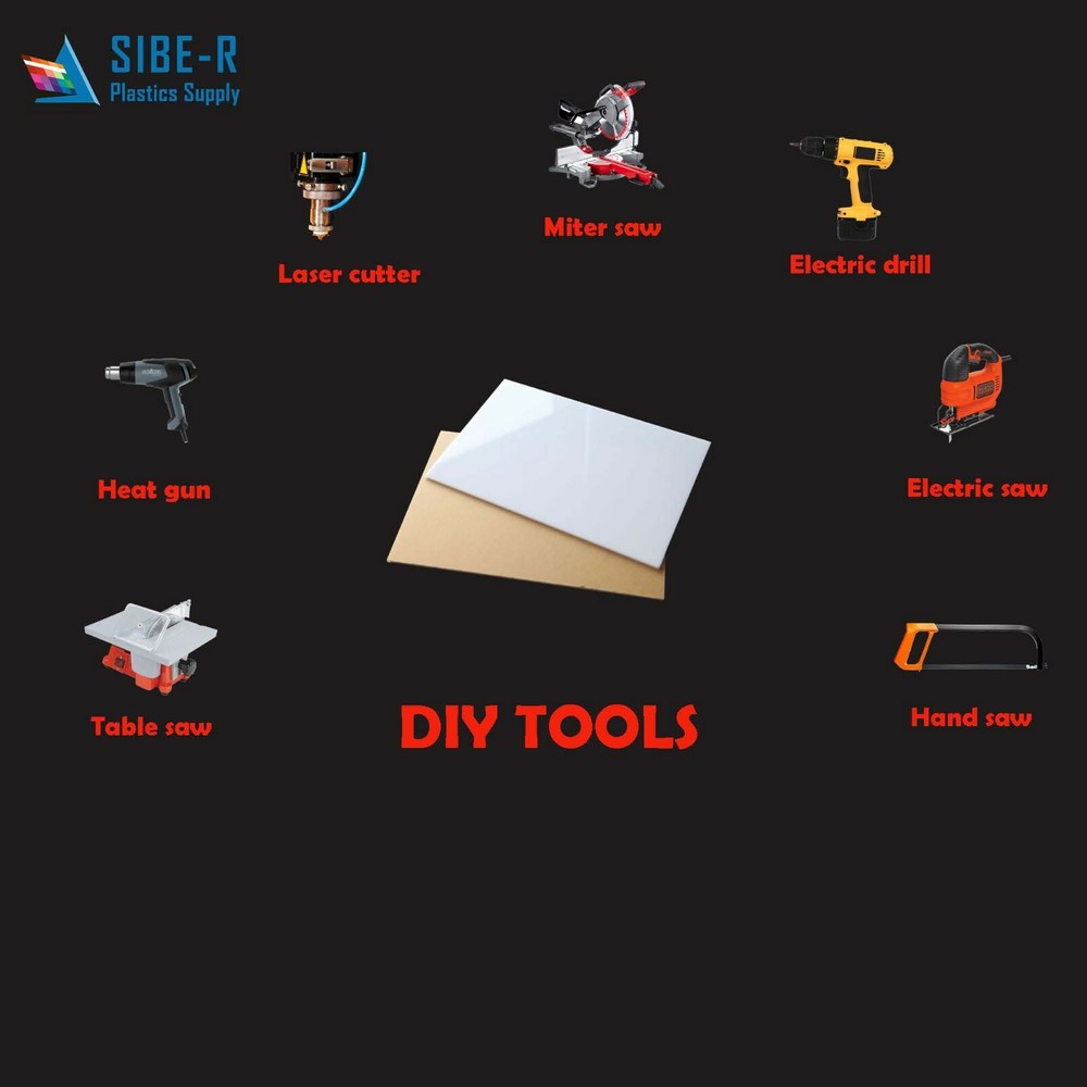 WHITE ACRYLIC PLEXIGLASS 1/8" PLASTIC SHEET PICK YOUR SIZE ^