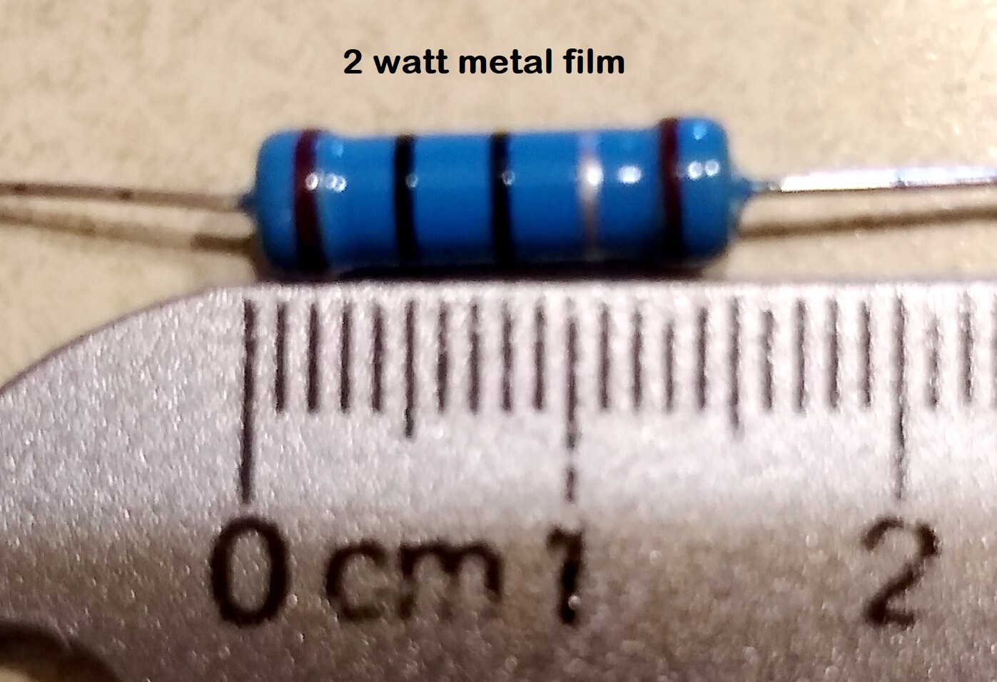 5 PCS 2Watt Metal Film Resistors 2W Resistor 1% YOU CHOOSE THE VALUE