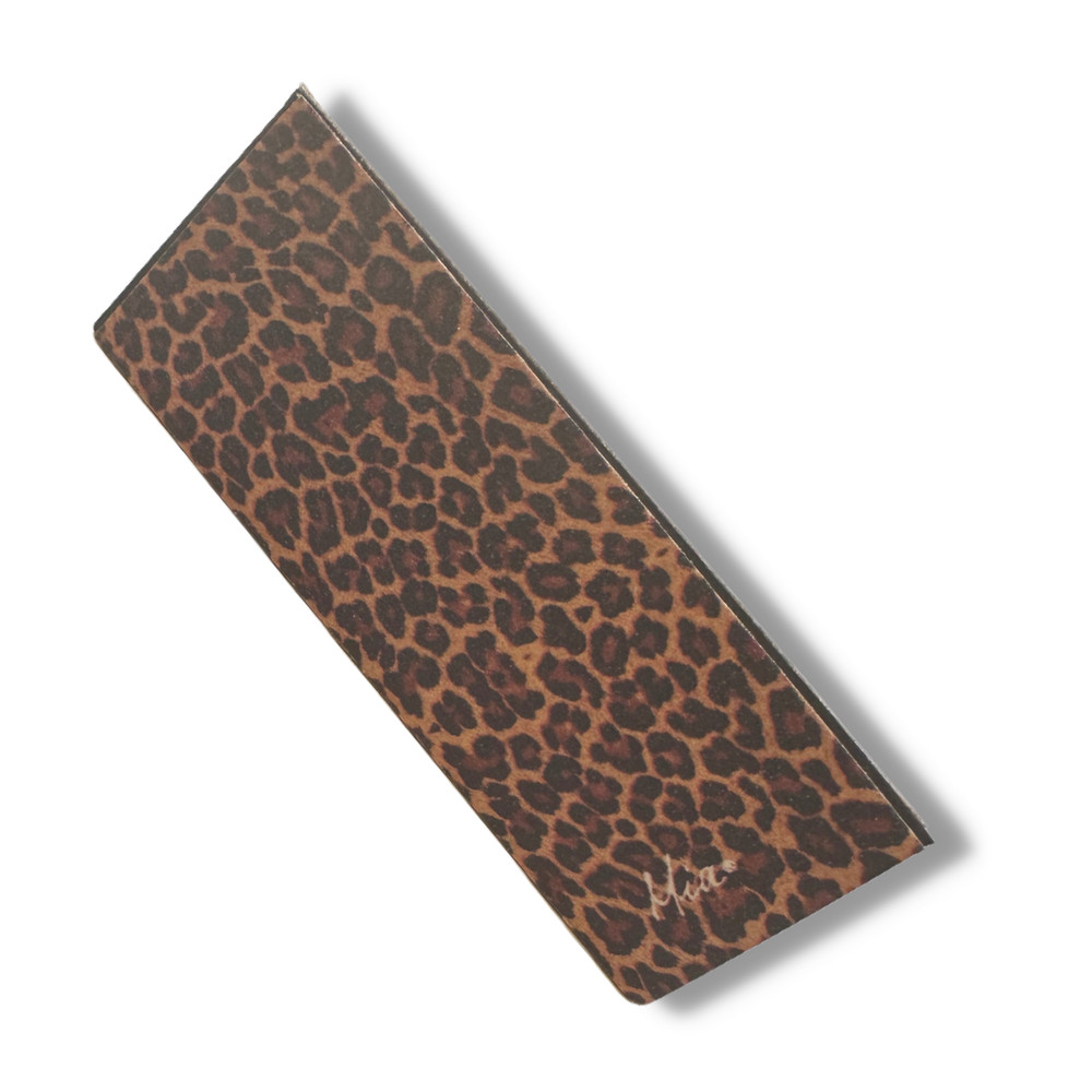 Mia® Delta™ Foam Equilateral Triangular Shaped Fingernail Files - Leopard 3PCS