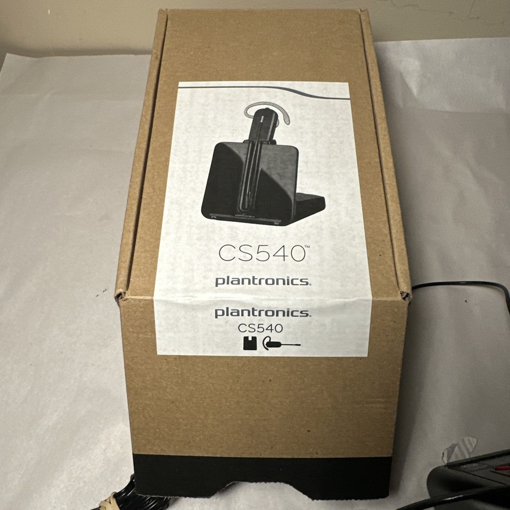Plantronics CS540 Convertible Wireless Headset System COMPLETE - Box, Manual