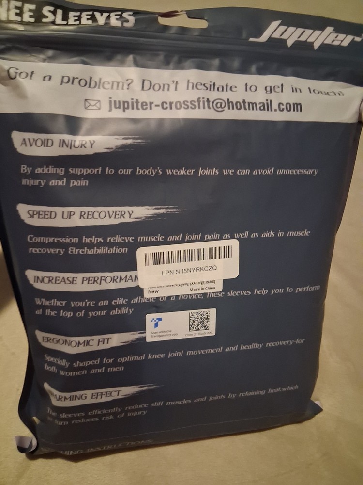 NEW- JUPIYER- KNEE SLEEVES- SIZE LARGE