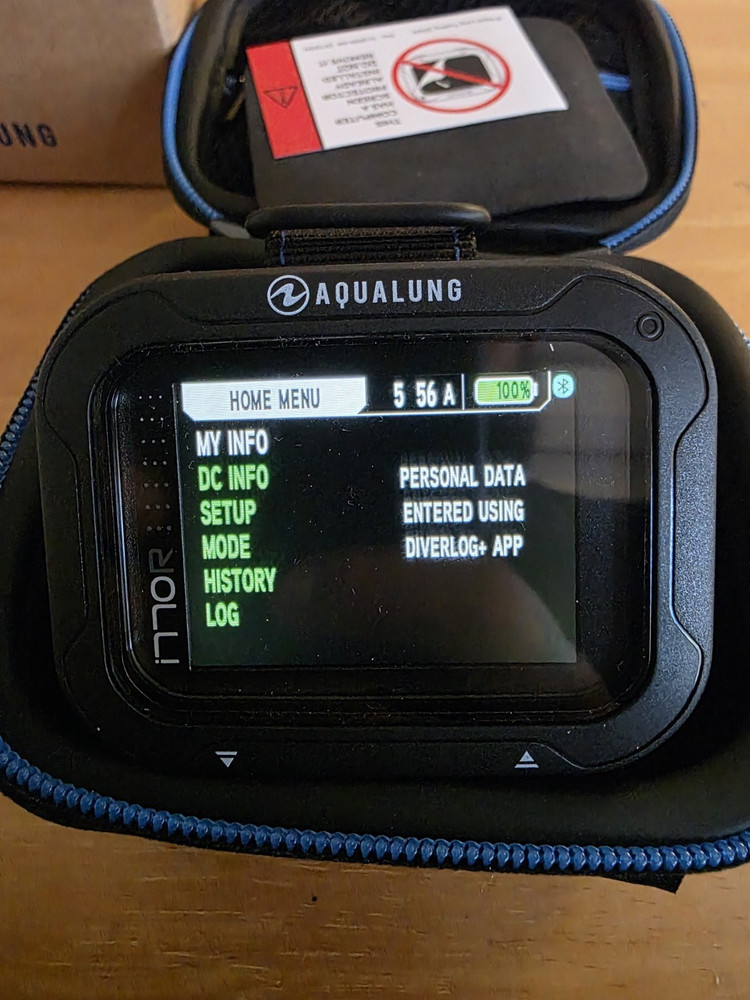 Aqua Lung i770R Dive Computer USB Bluetooth TFT Screen Rechargeable Battery