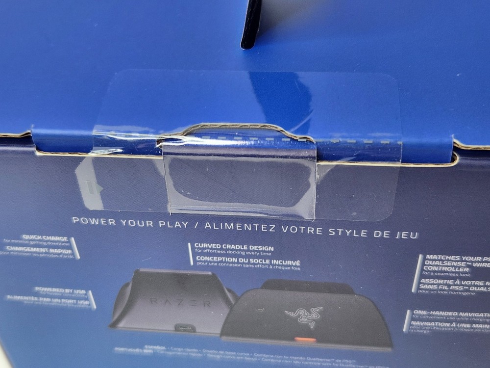 Razer ~ Quick Charging Stand for PS5 DualSense Wireless Controller (BLACK) ~ New