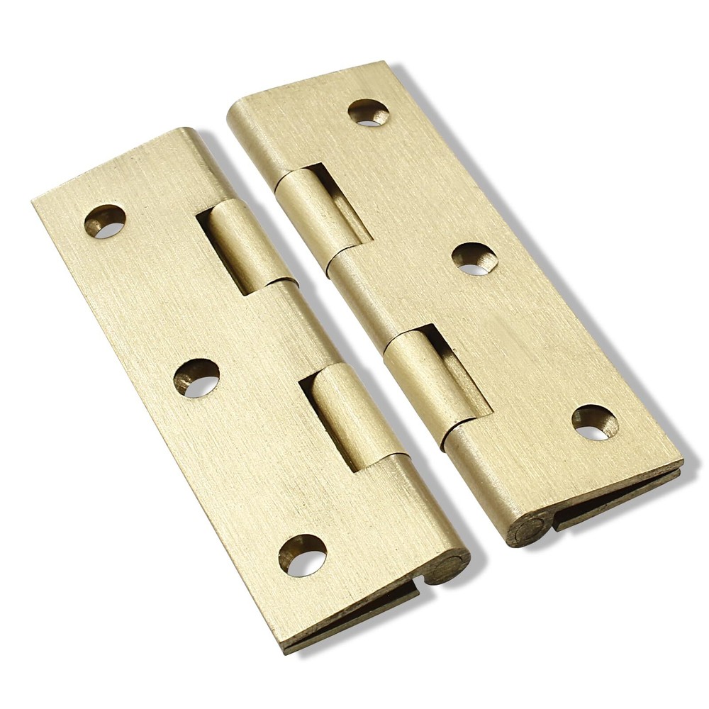8 Pcs 2.5 Inch Mini Solid Brass Hinges，Brass Cabinet Hinges Small Box Hinges ...