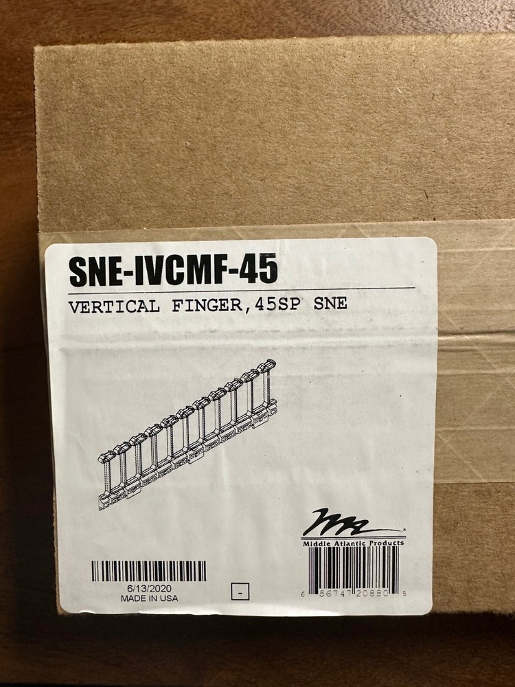 Middle Atlantic SNE-IVCMF-45 Vertical Cable Fingers, 45 RU